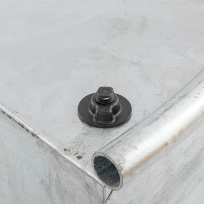 Полукръгла хранилка от поцинкована стомана, 28 литра - изображение 8