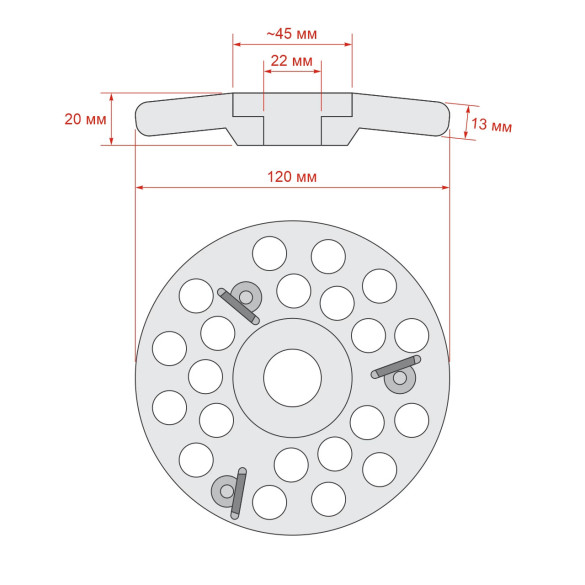 Абразивн диск с 3 ножа - изображение 5