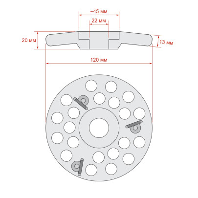 Абразивн диск с 3 ножа - изображение 5