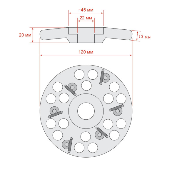 Абразивн диск с 6 ножа - изображение 5