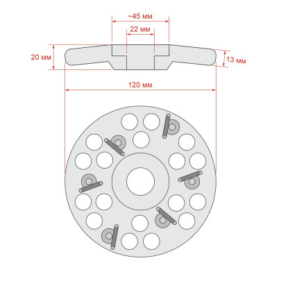 Абразивн диск с 6 ножа - изображение 5