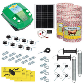Пълен пакет за електропастир 6000 м, 7,2 джаула, със соларна система, за домашни животни :: 6000 m - изображение 1