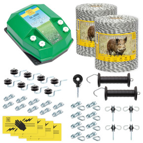 Пълен пакет за електропастир 2000 м, 4,5 джаула, за диви животни :: 2000 m - изображение 1