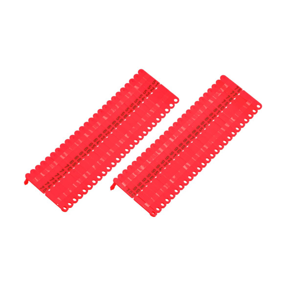 Ушни марки за агнета и ярета, Twintag, червени, 51-100 - изображение 5