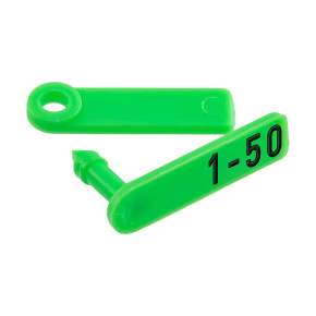 Ушни марки за агнета и ярета, Twintag, зелени, 1-50 - изображение 1