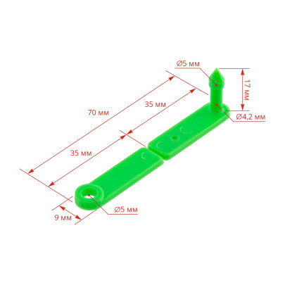 Ушни марки за агнета и ярета, Twintag, зелени, 151-200 - изображение 7