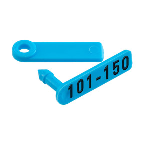 Ушни марки за агнета и ярета, Twintag, сини, 101-150 - изображение 1