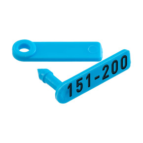 Ушни марки за агнета и ярета, Twintag, сини, 151-200 - изображение 1