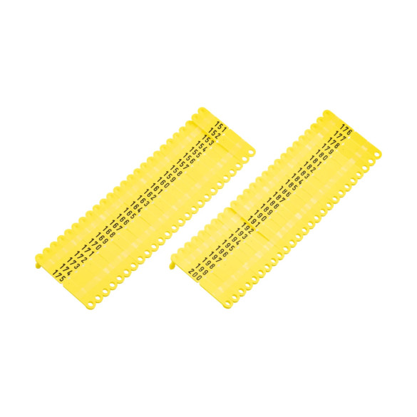 Ушни марки за агнета и ярета, Twintag, жълти, 151-200 - изображение 5