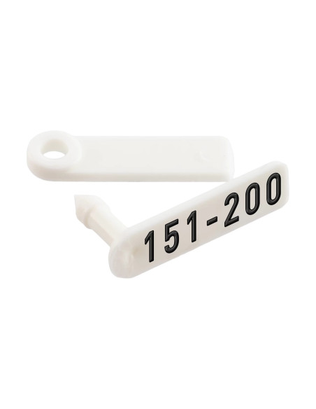 Ушни марки за агнета и ярета, Twintag, бели, 151-200 - изображение 1