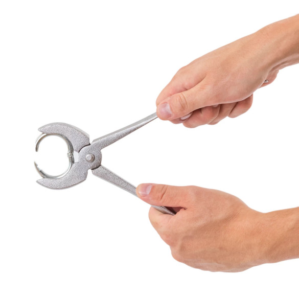 Апликаторни клещи за халки за нос за прасета, големи - изображение 6