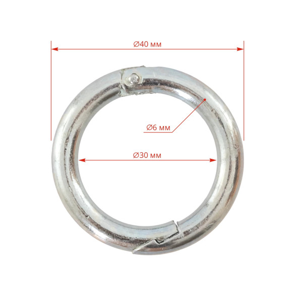 Халка за нос (Белчуг) за прасета, 30 мм - изображение 4