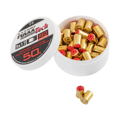 Патрони за зашеметяване, червени, за средно големи животни. Калибър 9 × 17 мм, MaxxTech, 50 бр. - изображение 2