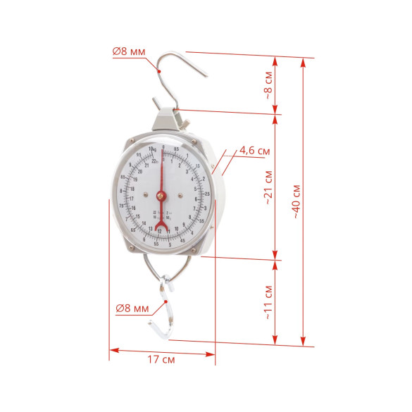 Висящ кантар (везна), премиум, 10кг - изображение 8