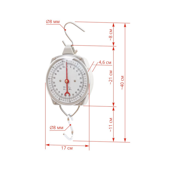 Висящ кантар (везна), премиум, 50кг - изображение 8
