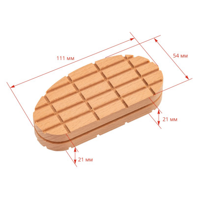Протеза за крави от дървено блокче, стандартна, нормален размер - изображение 6