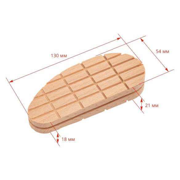 Протеза за крави от дървено блокче, клиновидна - изображение 6