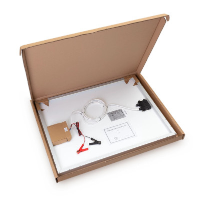 Соларен монокристален панел 100 W, с регулатор на зареждането - изображение 3