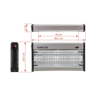 Инсектицидна лампа с LED тръби EcoKill LED 2.0 - изображение 6