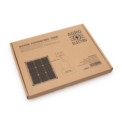 Соларен монокристален панел 100 W, с регулатор на зареждането - изображение 4