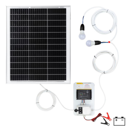 Фотоволтаичната осветителна система 50 W с 2 крушки - изображение 1
