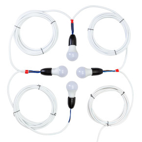 Фотоволтаичната осветителна система 50 W с 4 крушки - изображение 1 2