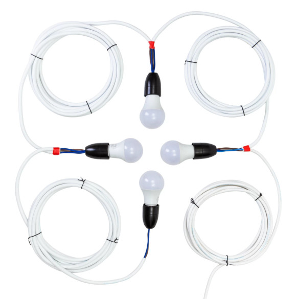 Фотоволтаичната осветителна система 50 W с 4 крушки - изображение 2