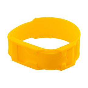 Гривна за маркиране на крави, пластмасова, жълта - изображение 1