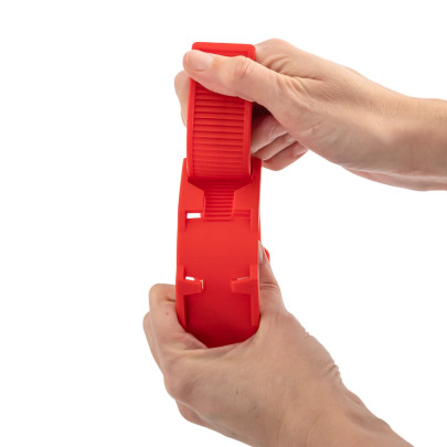 Гривна за маркиране на крави, пластмасова, червена - изображение 7