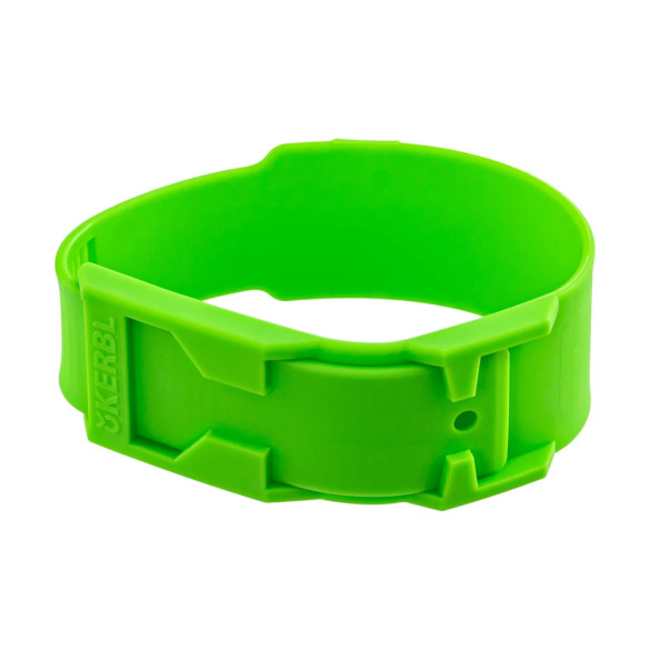 Гривна за маркиране на крави, пластмасова, зелена - изображение 1