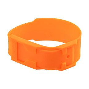 Гривна за маркиране на крави, пластмасова, оранжева - изображение 1