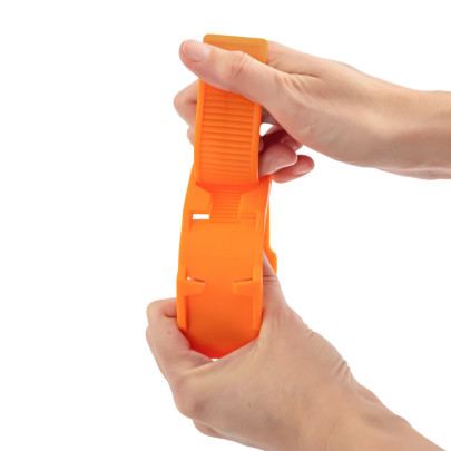 Гривна за маркиране на крави, пластмасова, оранжева - изображение 7