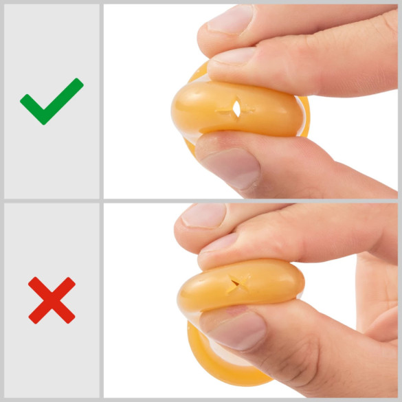 Латексов биберон с конусна форрма и кръстовиден отвор - изображение 8