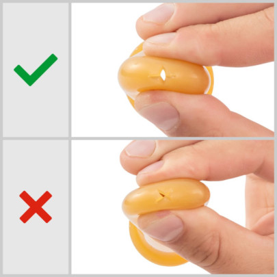 Латексов биберон с конусна форрма и кръстовиден отвор - изображение 8