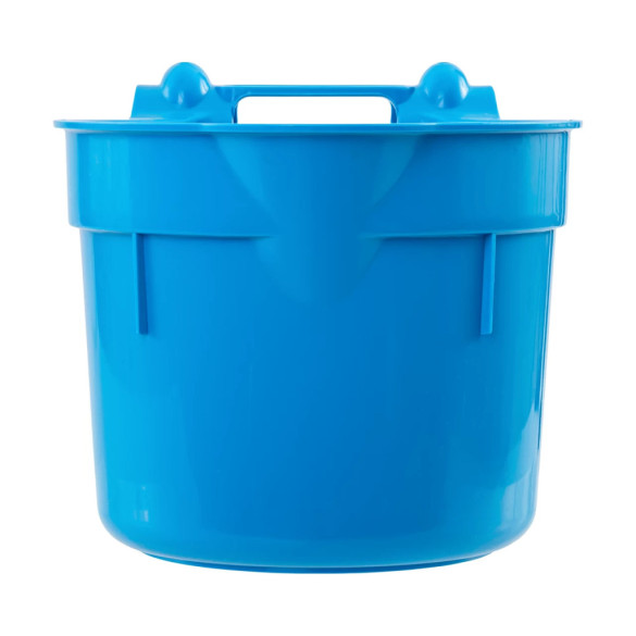 Кофа за хранене с конзола за окачване, цилиндрична форма, синя, 8 литра - изображение 3