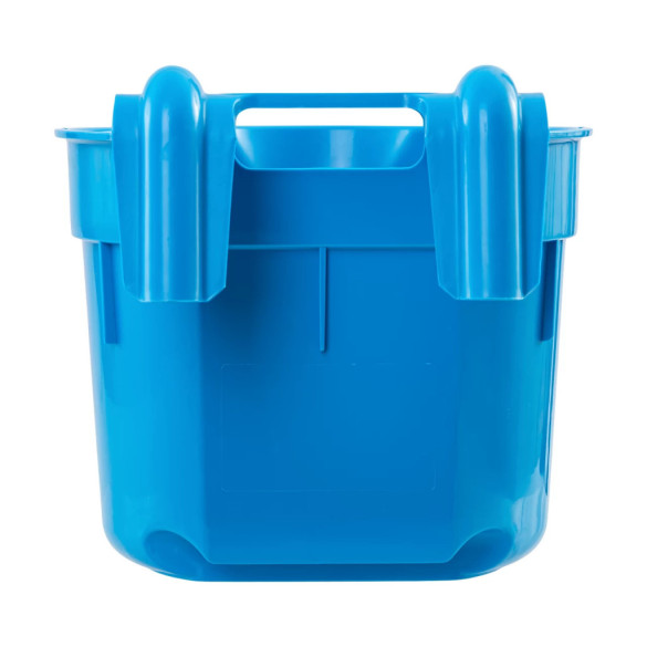 Кофа за хранене с конзола за окачване, цилиндрична форма, синя, 8 литра - изображение 4