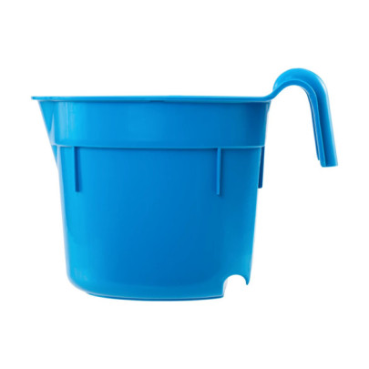 Кофа за хранене с конзола за окачване, цилиндрична форма, синя, 8 литра - изображение 5