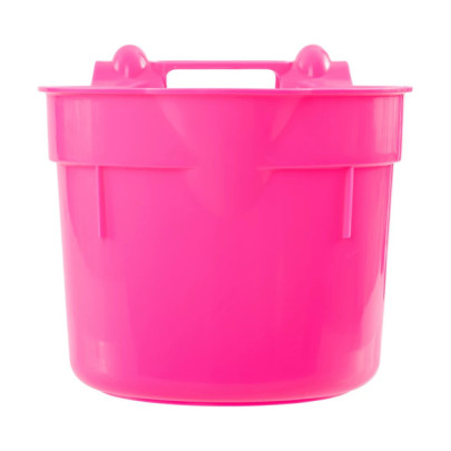 Кофа за хранене, с конзола за окачване, цилиндрична форма, розова, 8литра - изображение 3