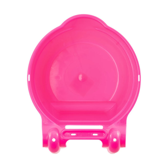 Кофа за хранене, с конзола за окачване, цилиндрична форма, розова, 8литра - изображение 6