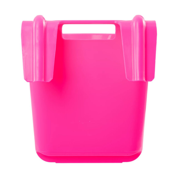 Кофа за хранене с конзола за окачване, квадратна форма, розова, 13литра - изображение 4