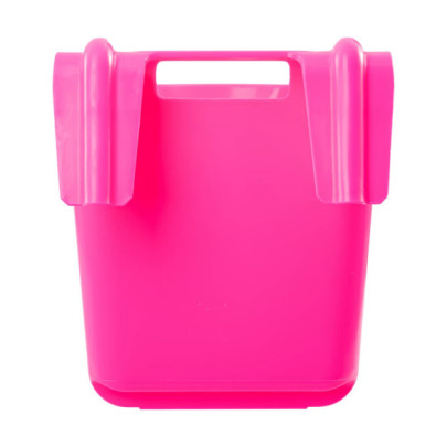 Кофа за хранене с конзола за окачване, квадратна форма, розова, 13литра - изображение 4
