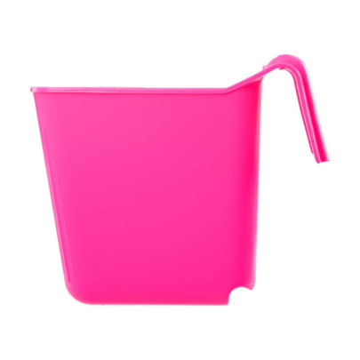 Кофа за хранене с конзола за окачване, квадратна форма, розова, 13литра - изображение 5
