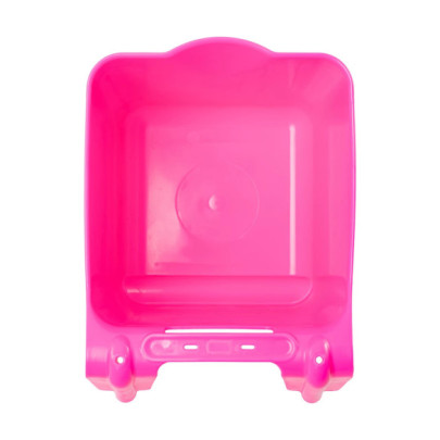 Кофа за хранене с конзола за окачване, квадратна форма, розова, 13литра - изображение 6