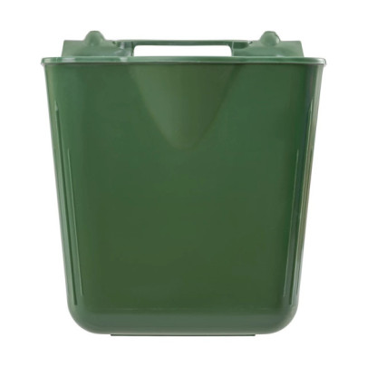 Кофа за хранене с конзола за окачване, квадратна форма, тъмнозелена, 13литра - изображение 3