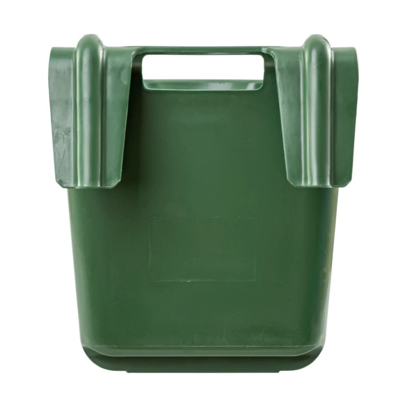 Кофа за хранене с конзола за окачване, квадратна форма, тъмнозелена, 13литра - изображение 4