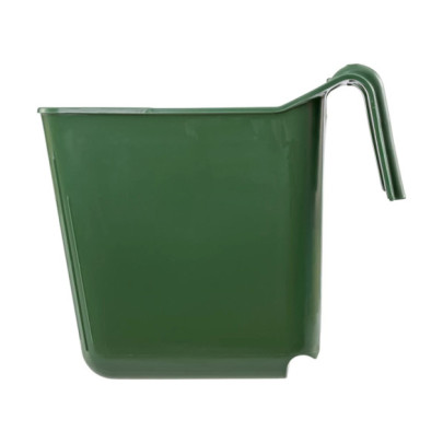 Кофа за хранене с конзола за окачване, квадратна форма, тъмнозелена, 13литра - изображение 5