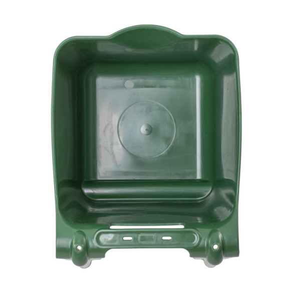 Кофа за хранене с конзола за окачване, квадратна форма, тъмнозелена, 13литра - изображение 6