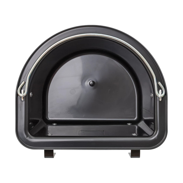 Кофа за хранене на коне, с конзола за окачване и дръжка, черна, 12литра - изображение 6