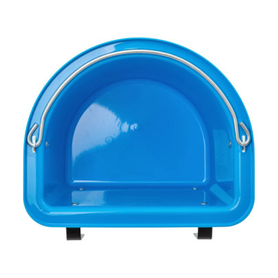 Кофа за хранене на коне, с конзола за окачване и дръжка, синя, 12литра - изображение 6