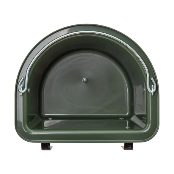 Кофа за хранене на коне, със скоби за окачване и дръжка, тъмно зелена, 12литра - изображение 6
